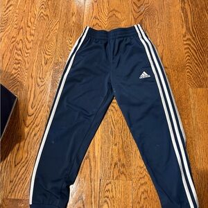 Adidas Kids Navy Blue Three-Stripe Track Pants